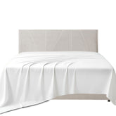 100% Cotton Sateen 400 Thread Count Flat Bed Sheet Soft & Breathable Luxury Top Sheet Wrinkle-Resistant Hotel Bedding Smooth Finish & Easy Care