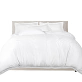 100% Combed Cotton 400 TC Oxford Style Duvet Cover Set with Pillowcases Cotton Sateen Luxury Bedding Breathable Summer Comfort Hotel Quality