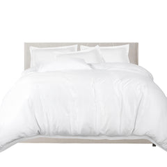 100% Combed Cotton 400 TC Oxford Style Duvet Cover Set with Pillowcases Cotton Sateen Luxury Bedding Breathable Summer Comfort Hotel Quality