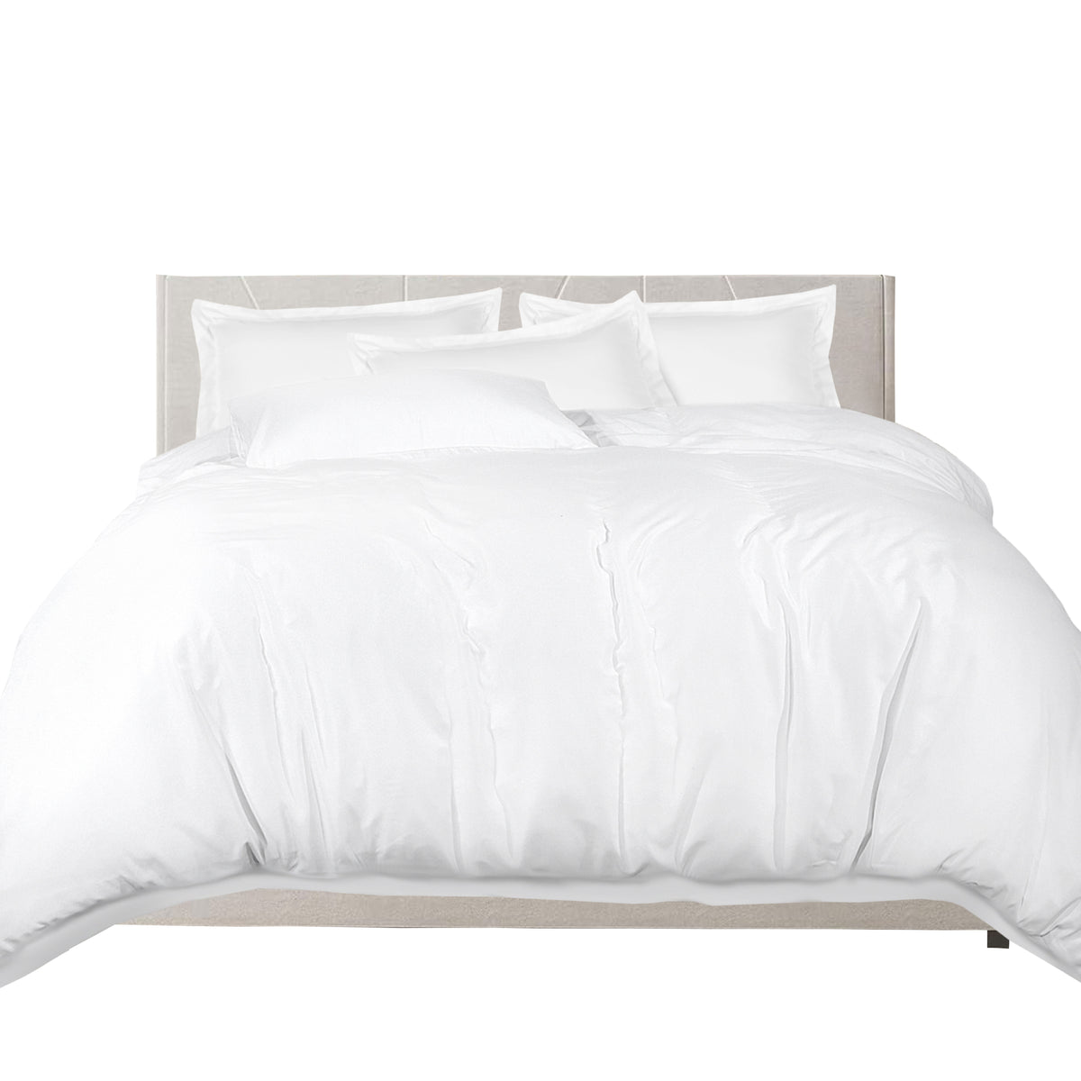 100% Combed Cotton 400 TC Oxford Style Duvet Cover Set with Pillowcases Cotton Sateen Luxury Bedding Breathable Summer Comfort Hotel Quality