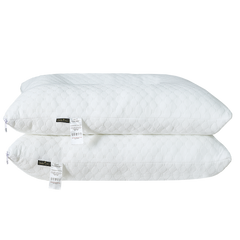 Siesta Zen Gentle Cervical Bamboo Air Flow Neck Support Pillow Filled with Vergin Hollowfiber Odorless, Ergonomic Contour Design for Neck & Spine Alignment Soft, Hypoallergenic (2, Standard Size)