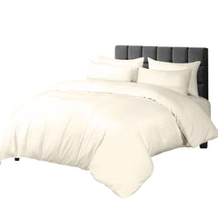 100% Combed Cotton 400 TC Oxford Style Duvet Cover Set with Pillowcases Cotton Sateen Luxury Bedding Breathable Summer Comfort Hotel Quality