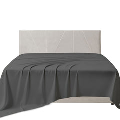 100% Cotton Sateen 400 Thread Count Flat Bed Sheet  Soft & Breathable Luxury Top Sheet Wrinkle-Resistant Hotel Bedding Smooth Finish & Easy Care