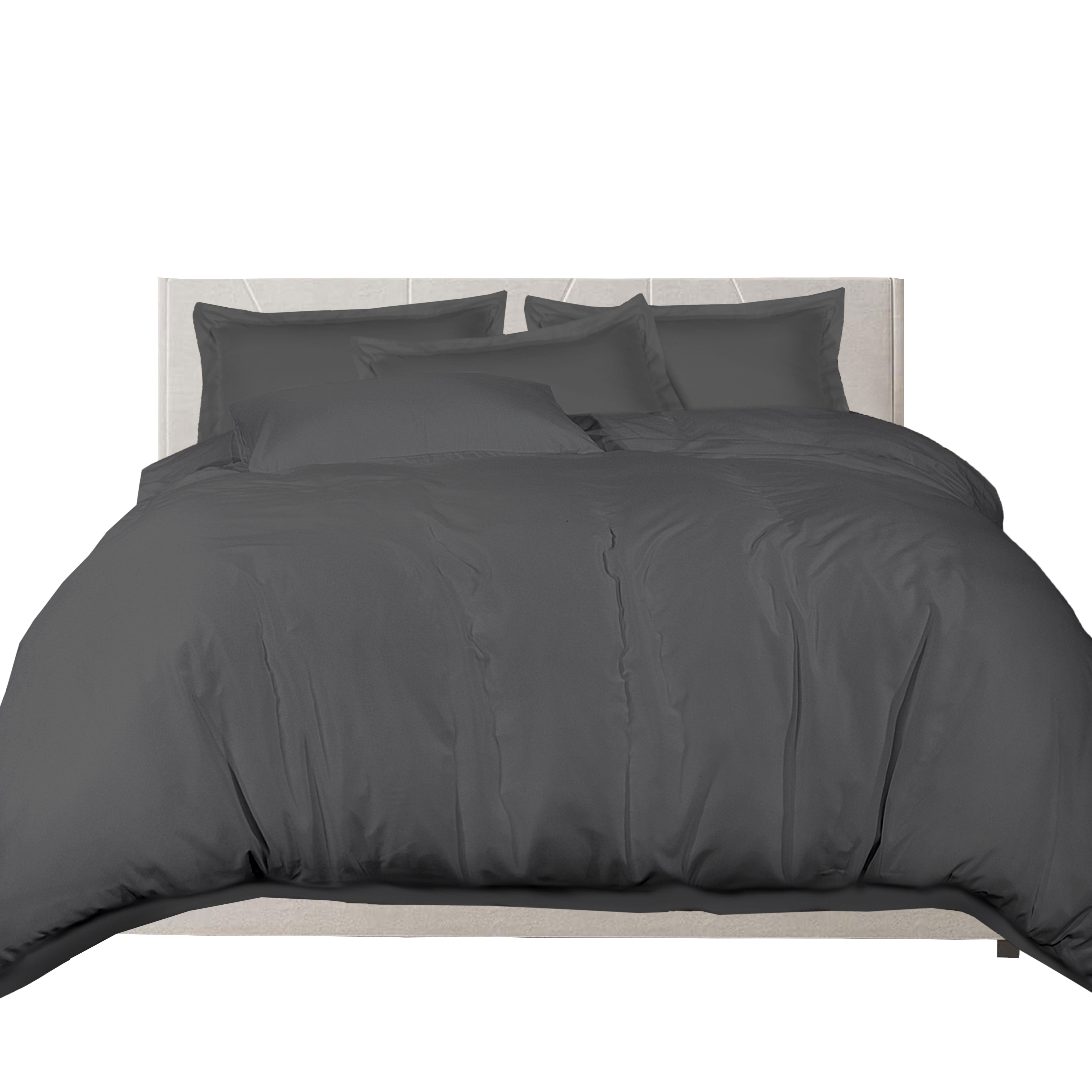 100% Combed Cotton 400 TC Oxford Style Duvet Cover Set with Pillowcases Cotton Sateen Luxury Bedding Breathable Summer Comfort Hotel Quality